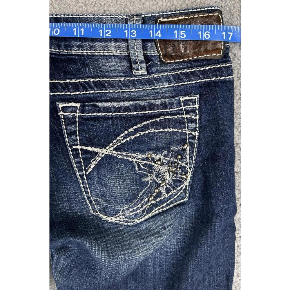Silver Women’s Jeans Co. Tuesday Bootcut Jeans W30 L31 Embellished Pockets Photo - Picture 9 of 11